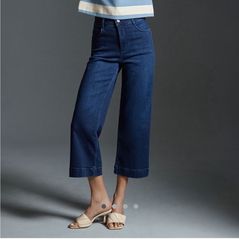 The Skipper High-Rise Crop Wide-Leg Jean by Pilcro